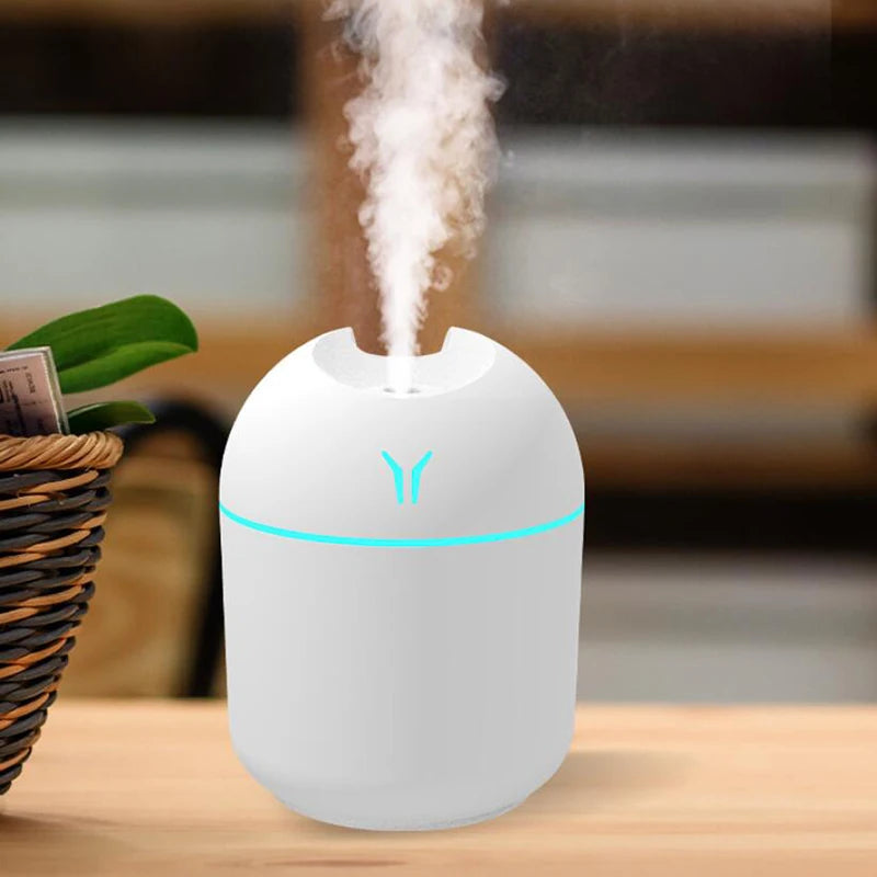 Humidificateur USB Compact et Silencieux avec Diffuseur d'Arômes