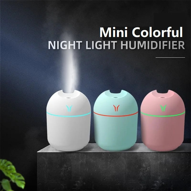 Humidificateur USB Compact et Silencieux avec Diffuseur d'Arômes