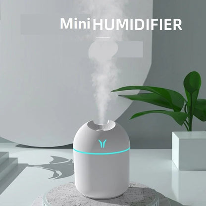 Humidificateur USB Compact et Silencieux avec Diffuseur d'Arômes
