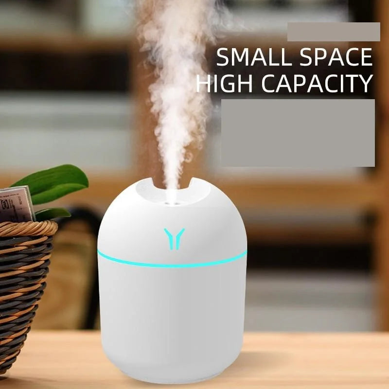 Humidificateur USB Compact et Silencieux avec Diffuseur d'Arômes