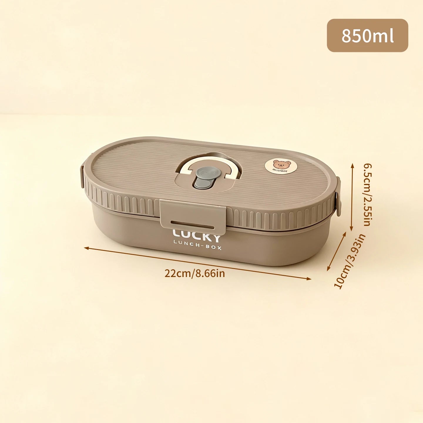 Boîte à Lunch Isolée en Acier Inoxydable 304 - Ovale Anti-fuite