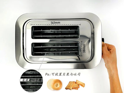 Grille-Pain en Acier Inoxydable - Tactile et Compact
