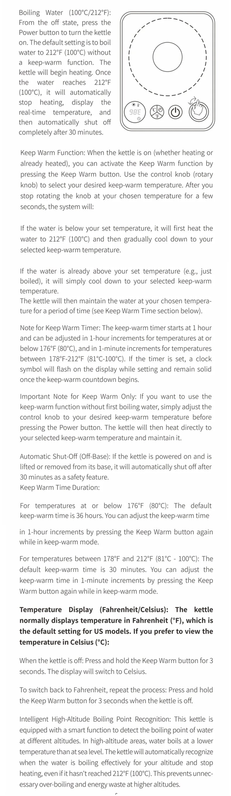 Bouilloire Électrique Intelligente 1000ml - Contrôle Température