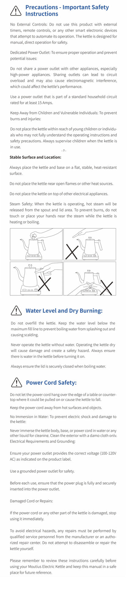 Bouilloire Électrique Intelligente 1000ml - Contrôle Température