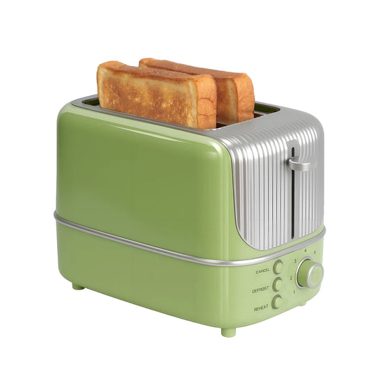 Grille-Pain 2 Tranches Large - 7 Températures et Dégivrage