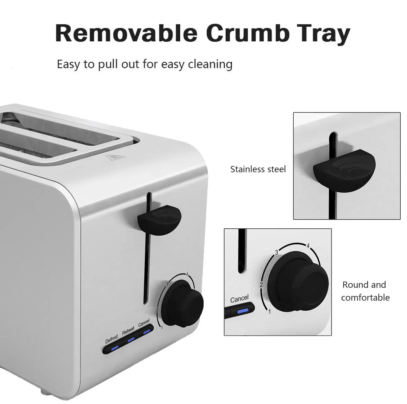 Grille-Pain Sandwich Maker 2 Tranches - Multifonction