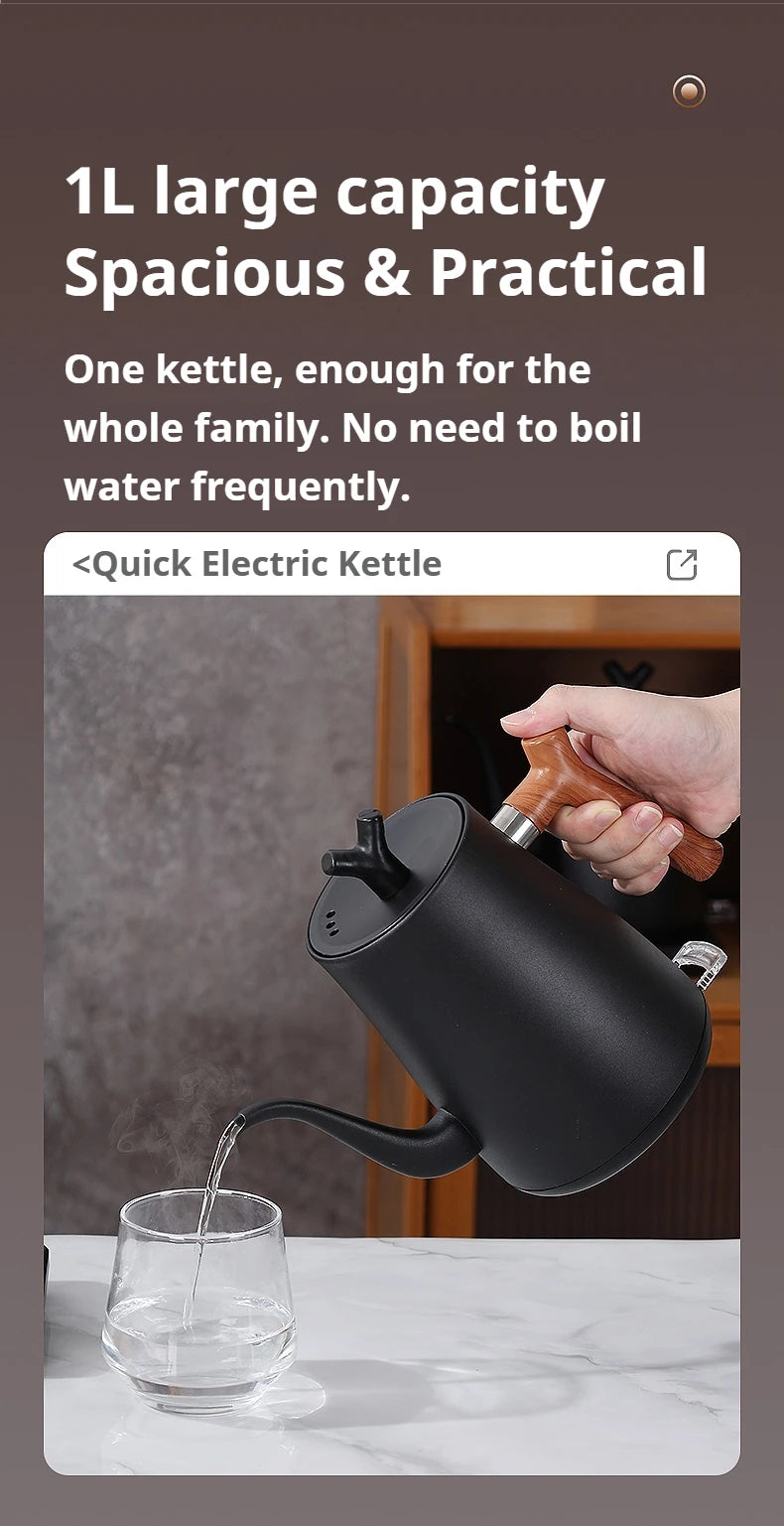 Bouilloire Électrique Intelligente 1000ml - Contrôle Température