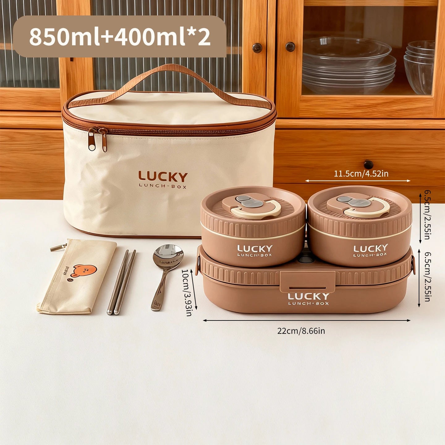 Boîte à Lunch Isolée en Acier Inoxydable 304 - Ovale Anti-fuite