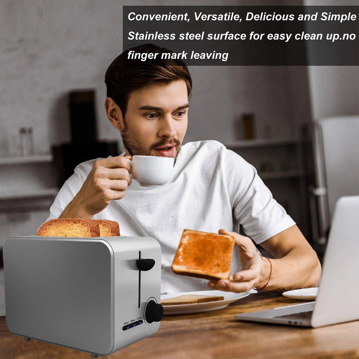 Grille-Pain Sandwich Maker 2 Tranches - Multifonction