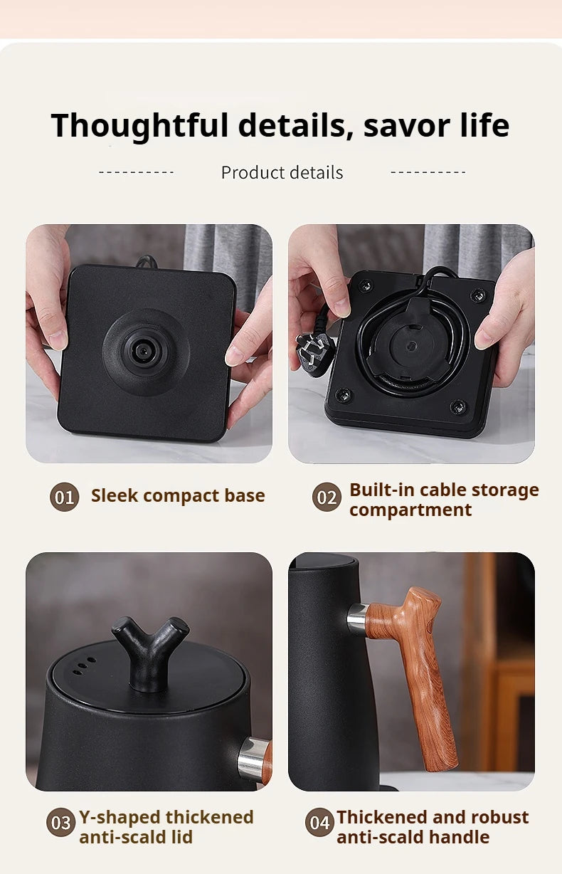 Bouilloire Électrique Intelligente 1000ml - Contrôle Température