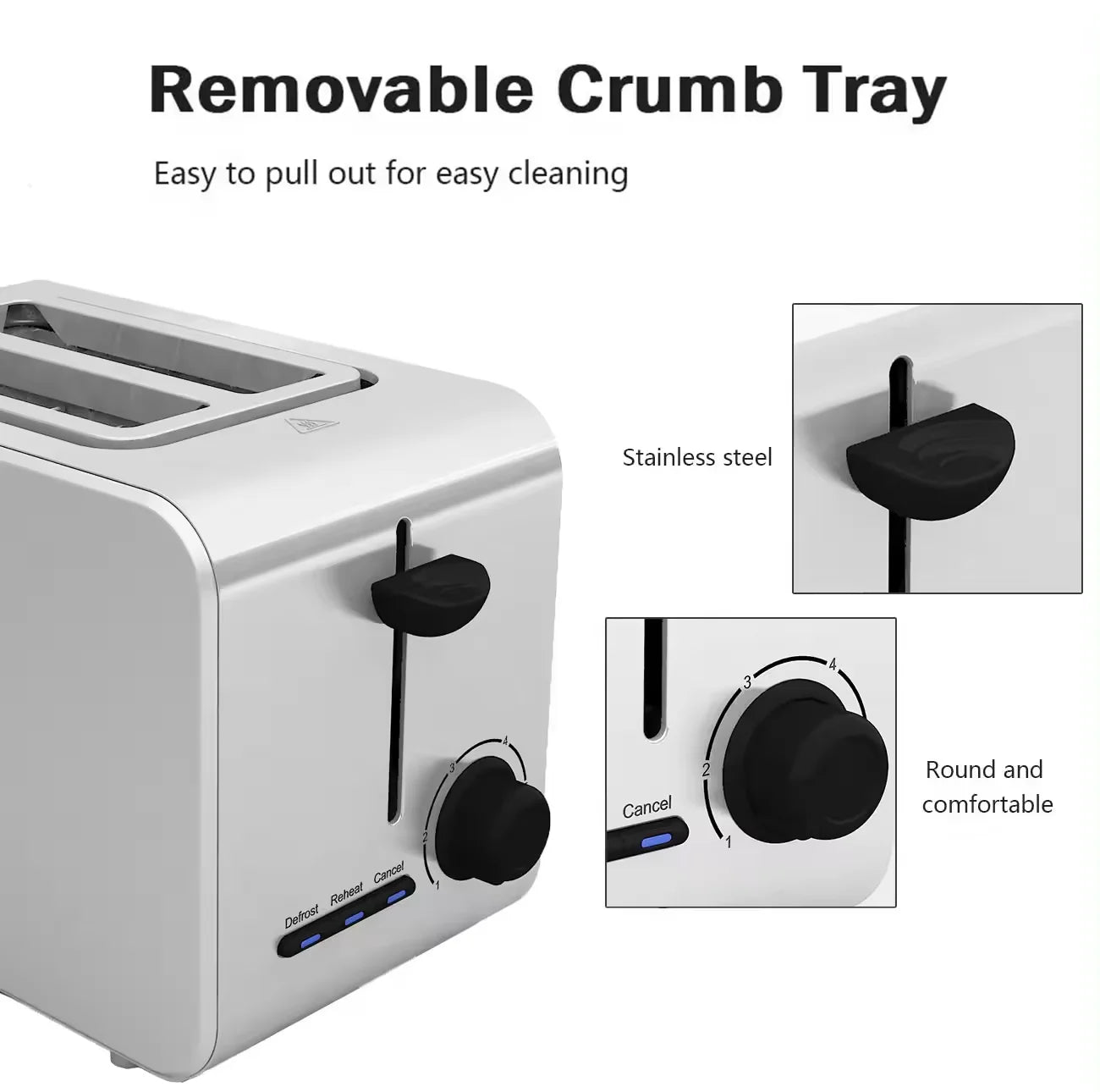 Grille-Pain Sandwich Maker 2 Tranches - Multifonction